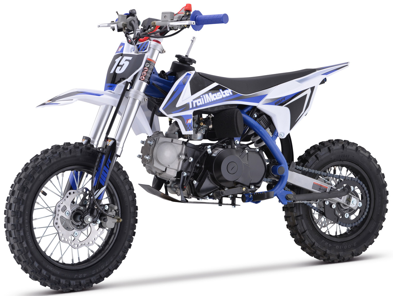 TrailMaster TM15 110cc Dirt Bike, 4-Speed Semi-Auto, Electric